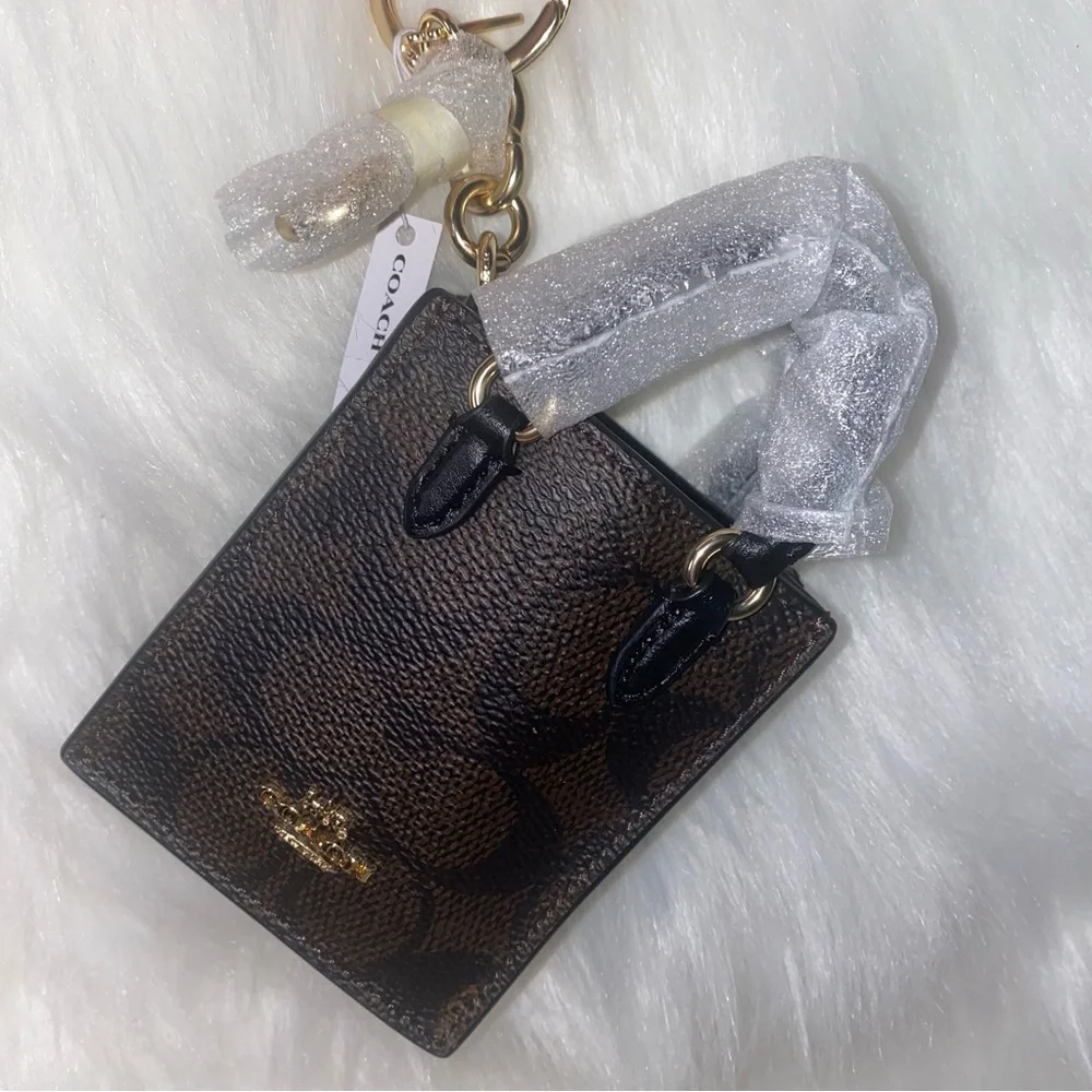 Coach North/South Mini Tote Bag Charm - Picture 8 of 10